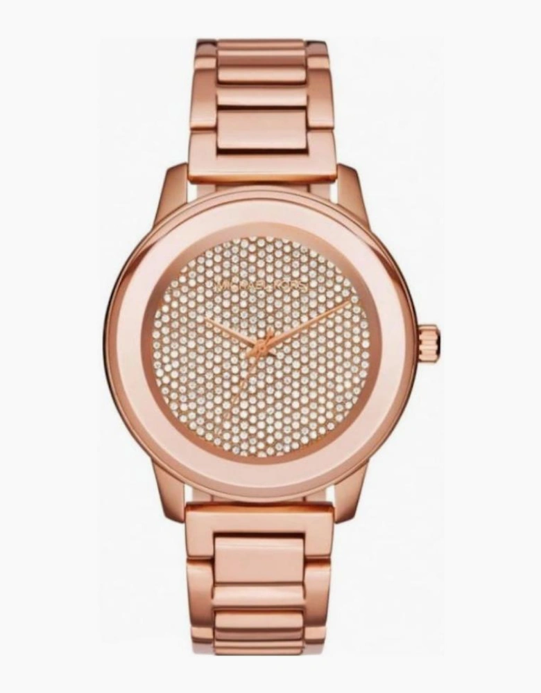 Michael Kors Ladies Kinley Rose Gold Watch MK6210