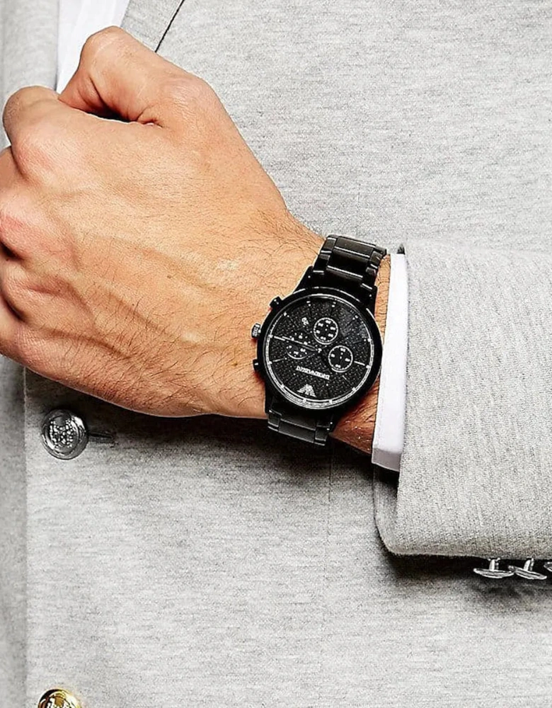 Emporio Armani AR2485 Black Chronograph Men's Watch