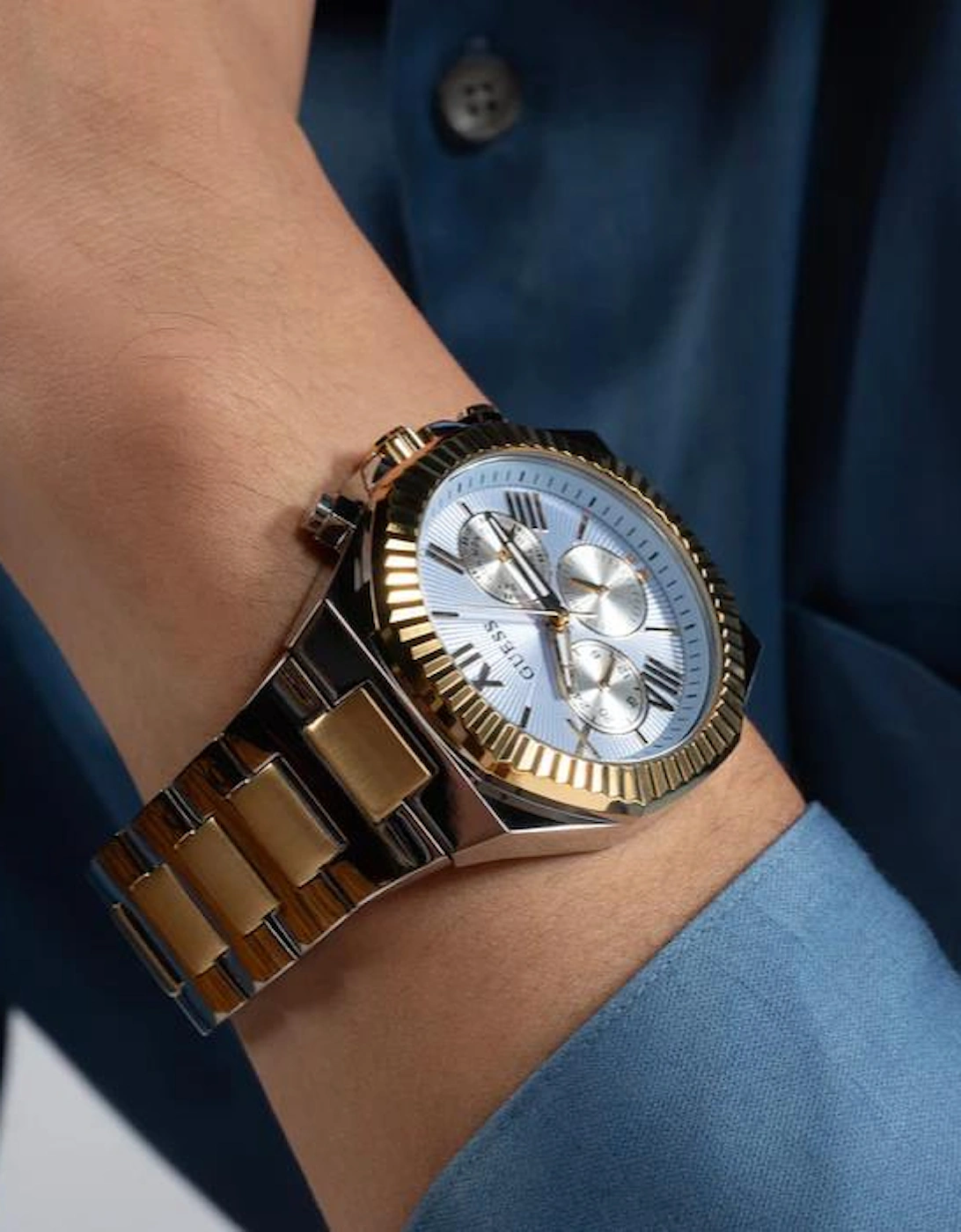 Guess Equity Two-Tone Men's Watch GW0703G3