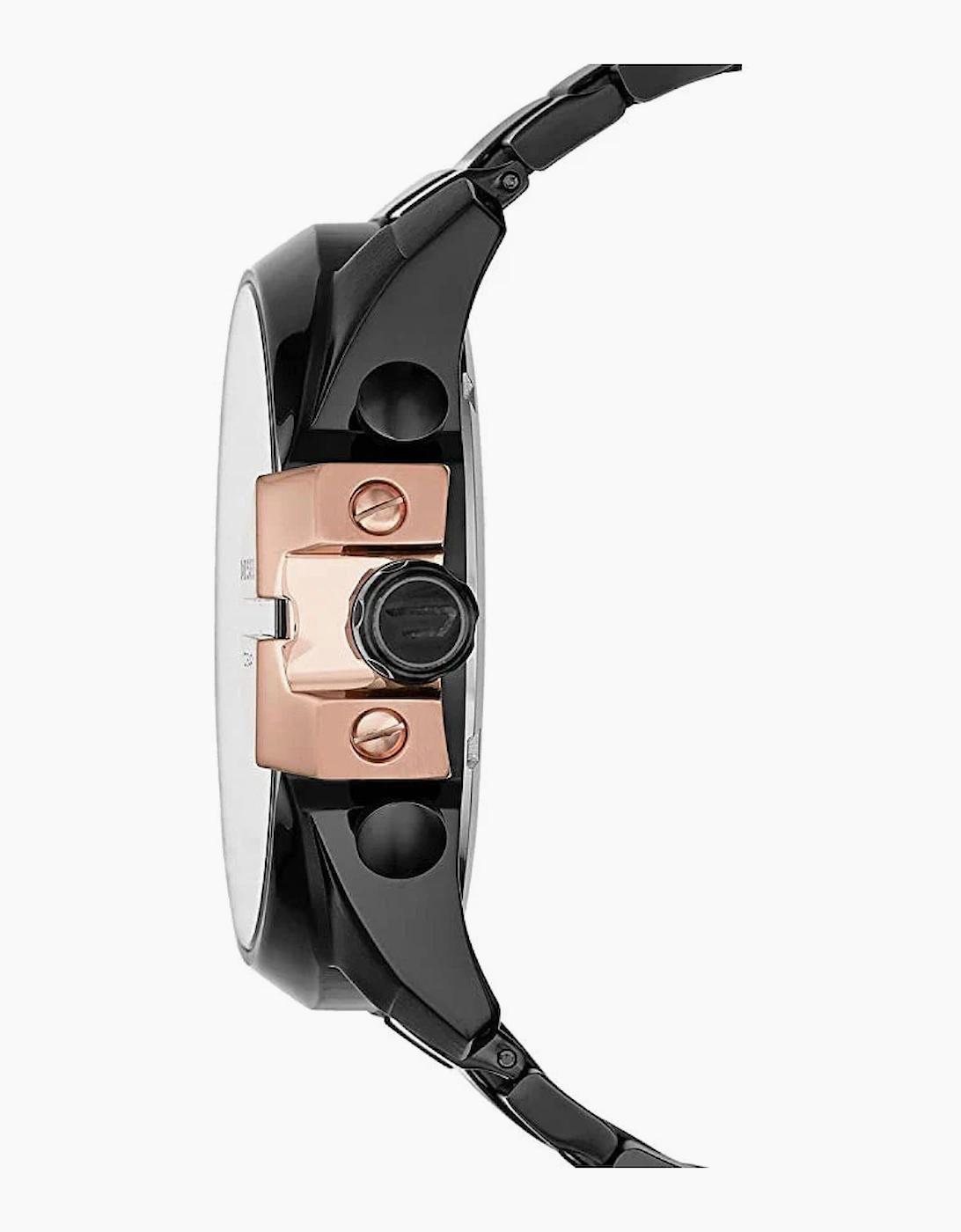 Diesel DZ4309 Mega Chief Black Rose Gold Chronograph Men's Watch