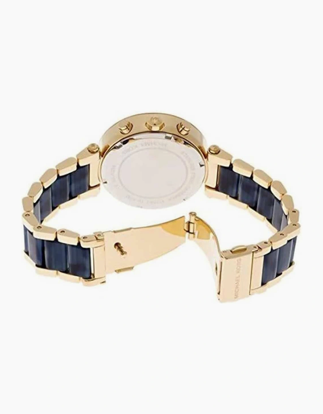 Michael Kors MK6238 Parker Two-Tone Blue Chronograph Ladies Watch
