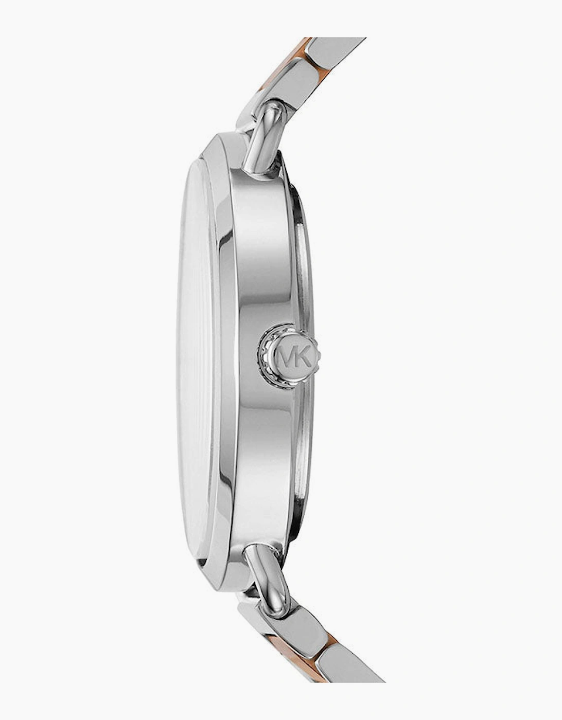 Michael Kors MK3709 Silver & Rose Gold Portia Bracelet Ladies Watch