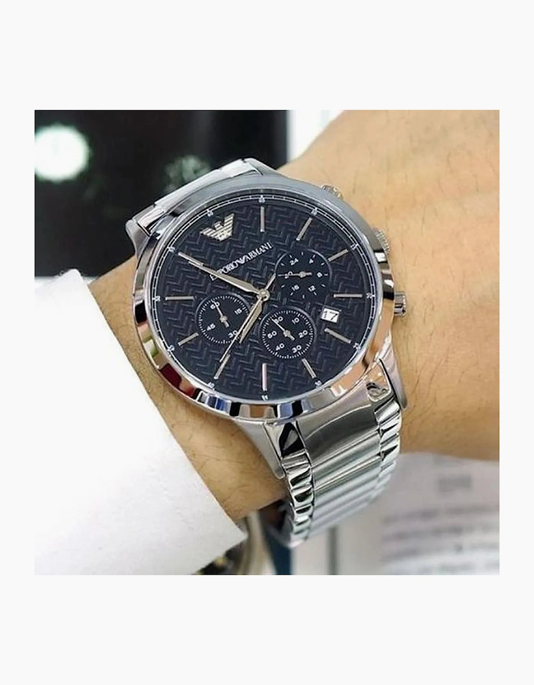 Emporio Armani Men's Renato Silver Watch AR2486