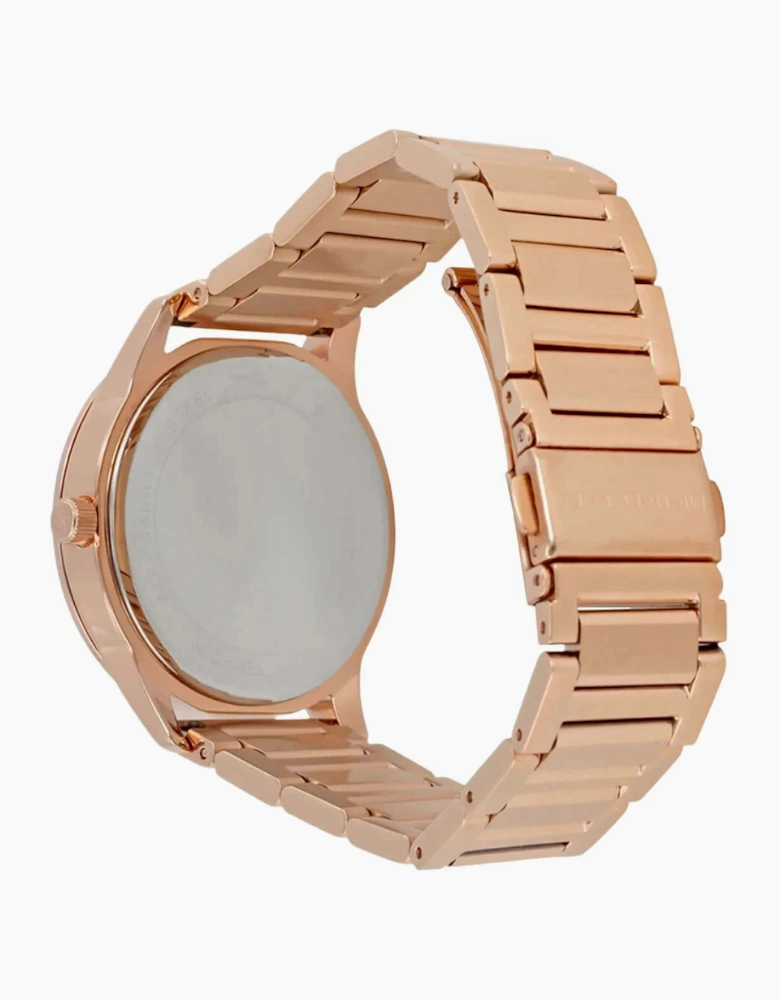 Michael Kors Ladies Hartman Rose Gold Watch MK3673