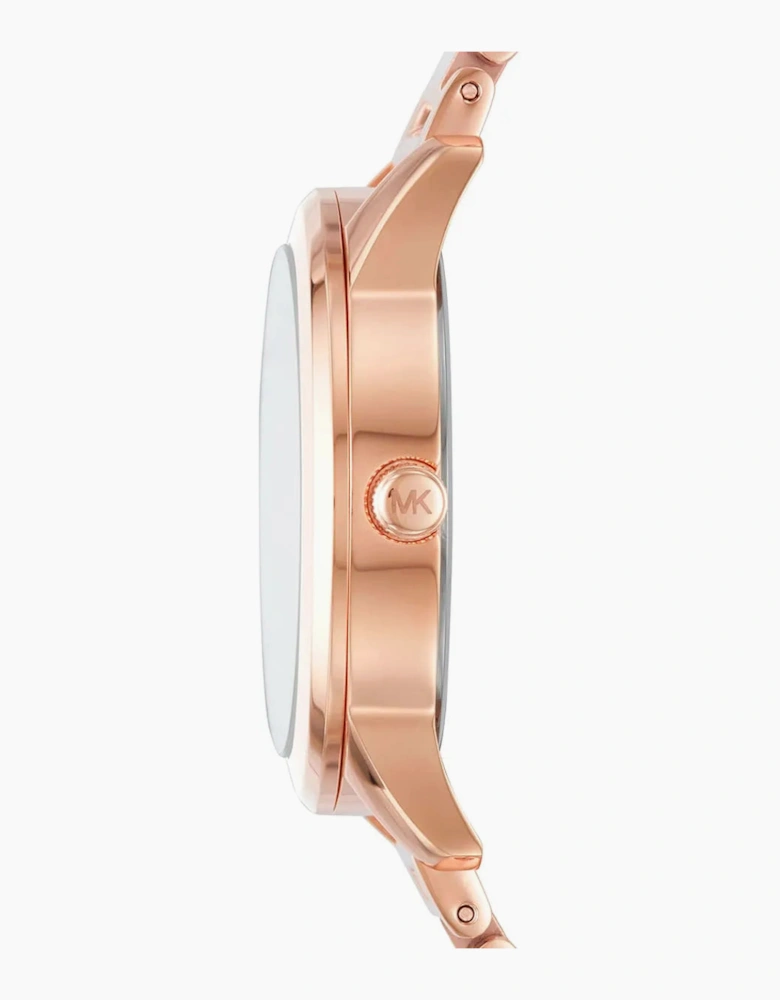Michael Kors Ladies Hartman Rose Gold Watch MK3673
