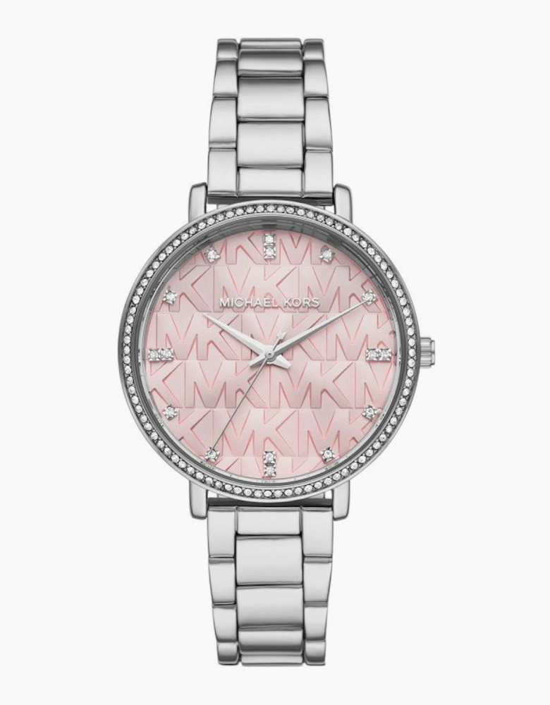 Michael Kors Ladies Silver Pyper Watch MK4631