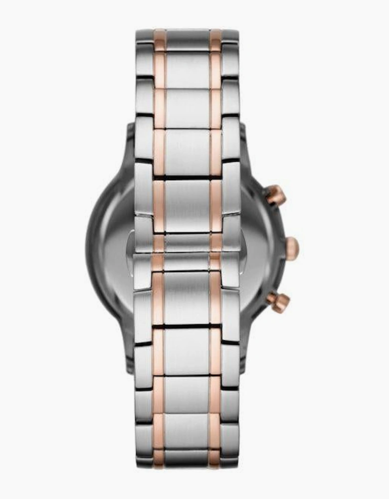 Emporio Armani AR80025 Rose Gold Blue Chronograph  Men's Watch