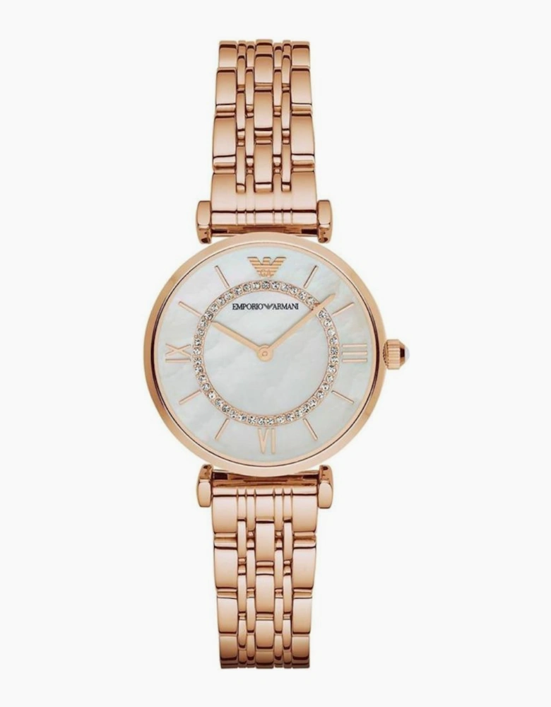 Emporio Armani AR1909 Rose Gold Metal Bracelet Ladies Watch
