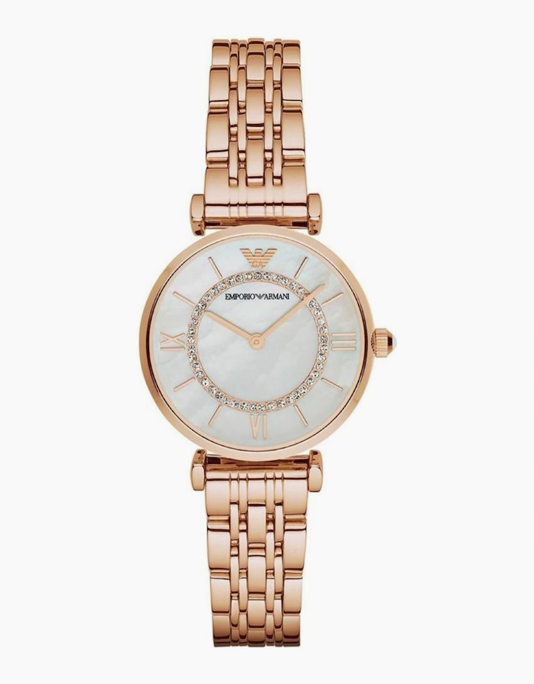 Emporio Armani AR1909 Rose Gold Metal Bracelet Ladies Watch