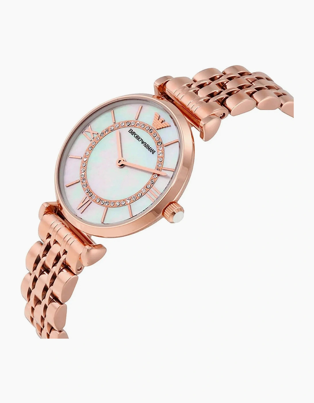 Emporio Armani AR1909 Rose Gold Metal Bracelet Ladies Watch