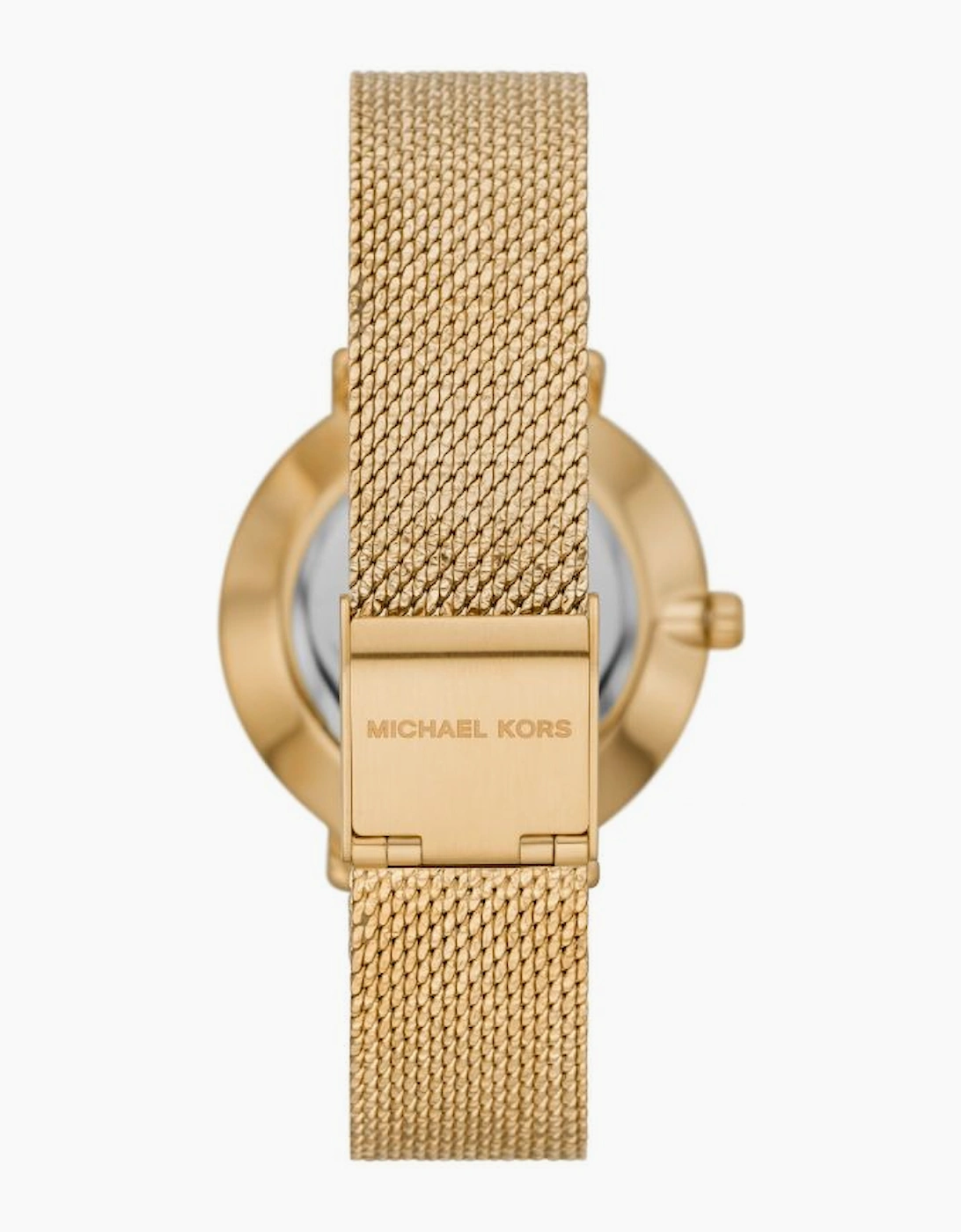 Michael Kors Ladies Gold Mini Pyper Pavé Watch MK4619