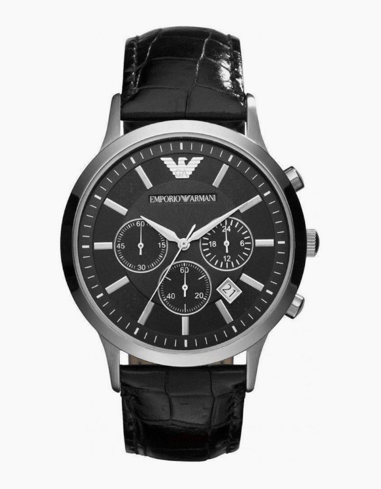 Emporio Armani AR2447 Black Leather Chronograph Men's Watch