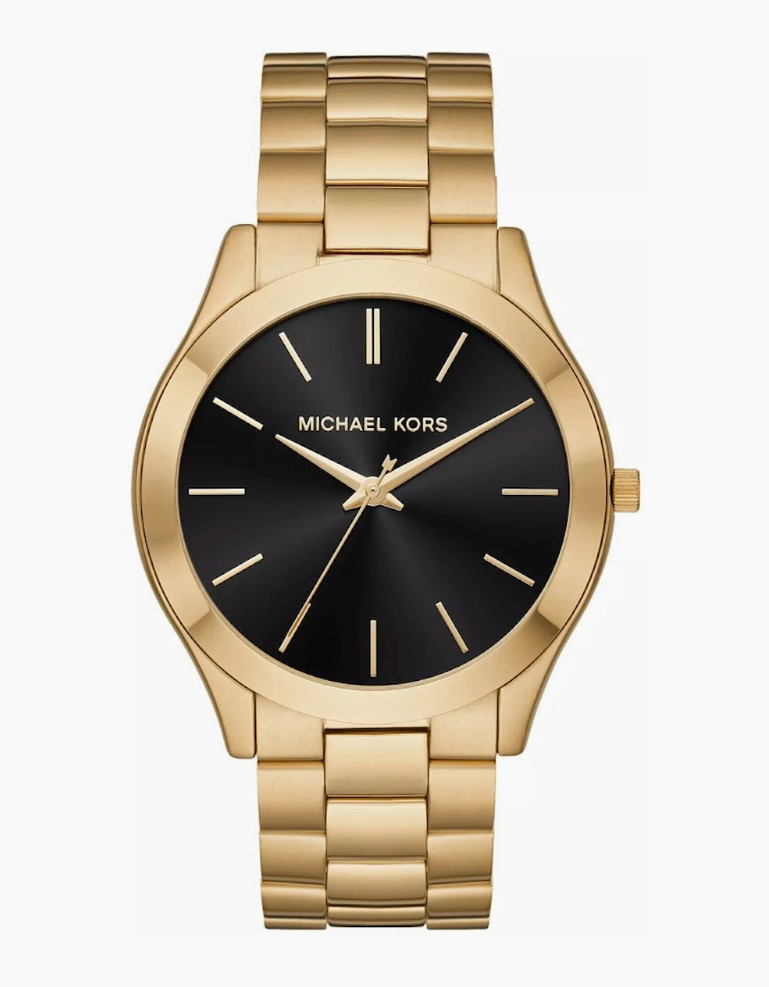 Michael Kors Ladies  Slim Runway Gold Watch MK3478