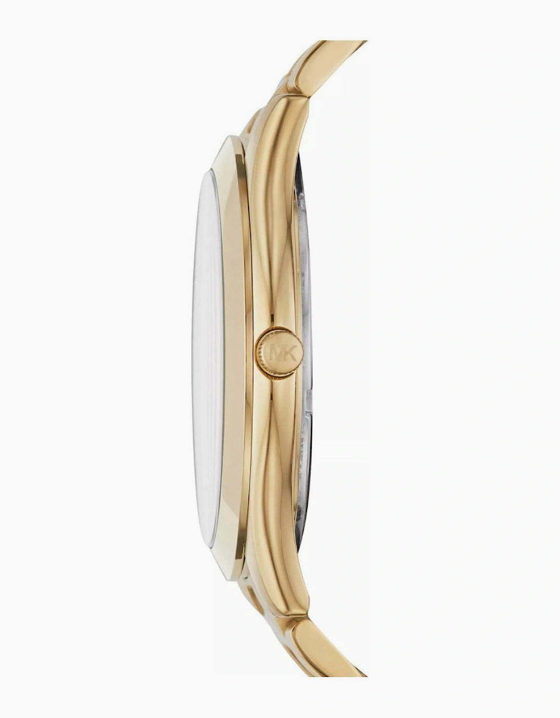 Michael Kors Ladies  Slim Runway Gold Watch MK3478