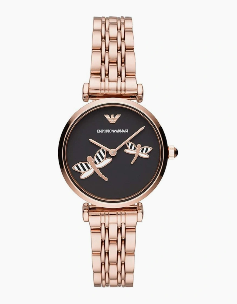 Emporio Armani AR11206 Gianni T-Bar Rose Gold Ladies Watch