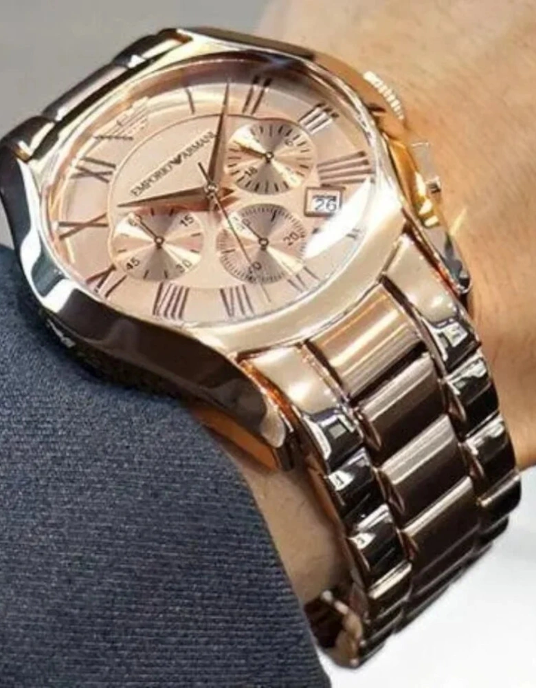 Emporio Armani Men's Valente Rose Gold Watch AR0365