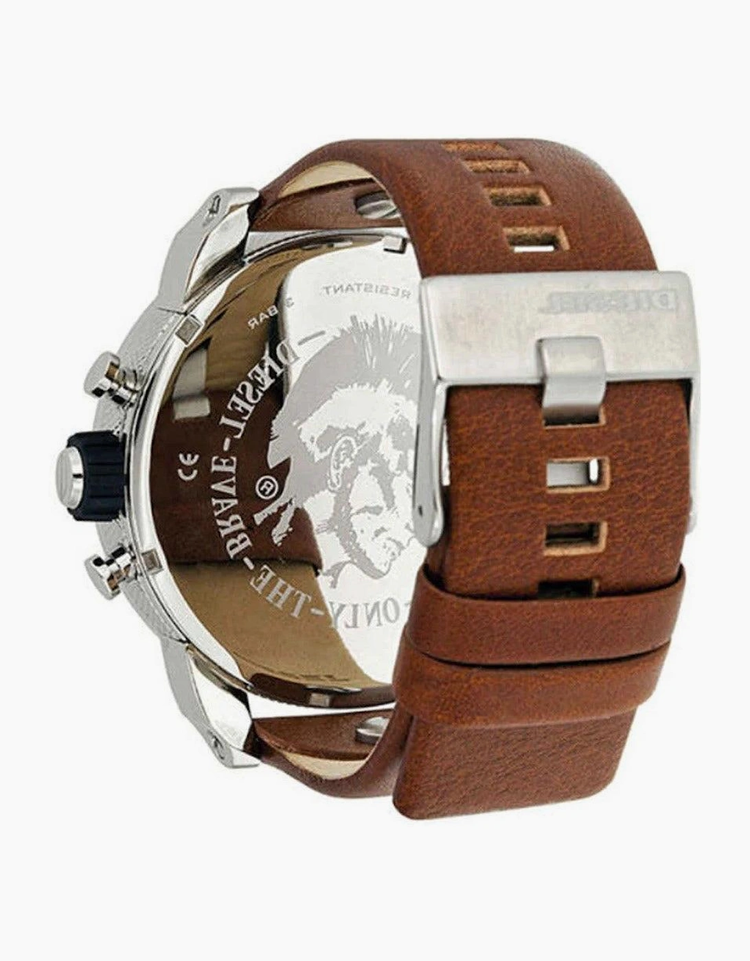 Diesel DZ7264 Little Daddy Brown Leather Chronograph Men's Watch