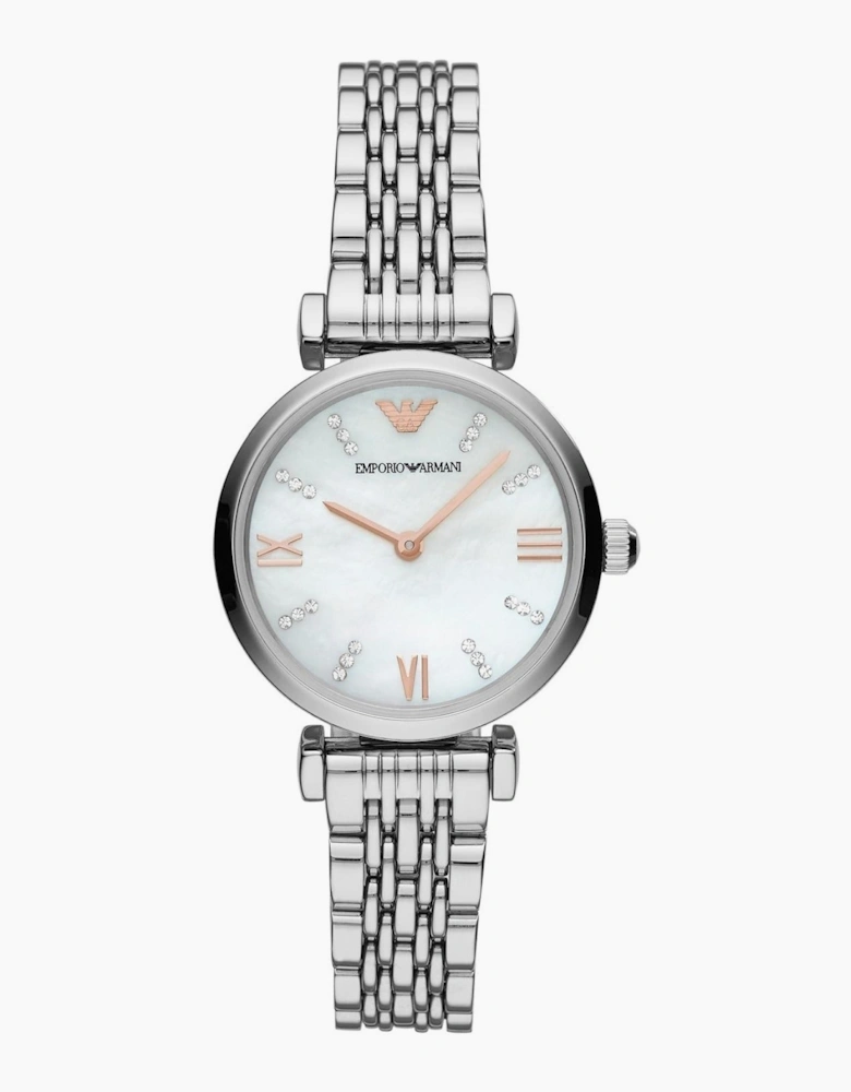 Emporio Armani Ladies T-Bar Gianni Silver Watch AR11204