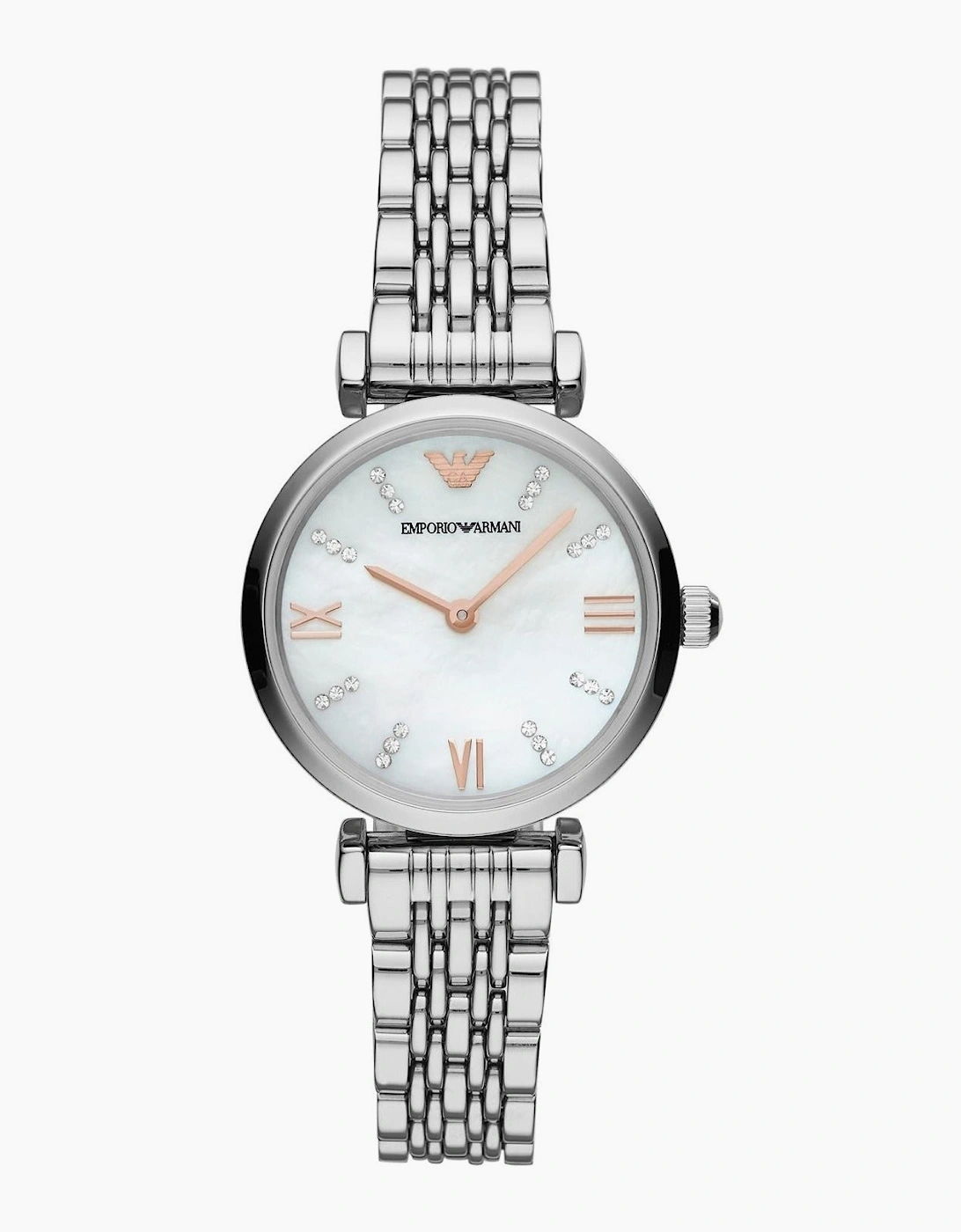 Emporio Armani Ladies T-Bar Gianni Silver Watch AR11204