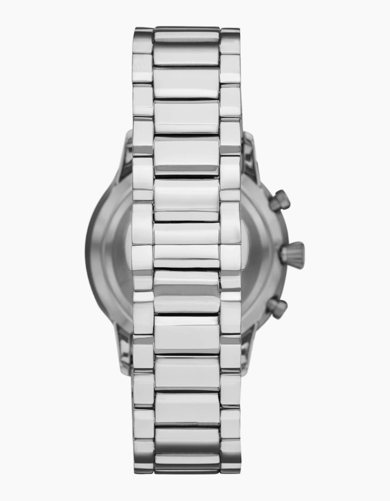 Emporio Armani  AR11208 Silver and Black Chronograph Men's Watch