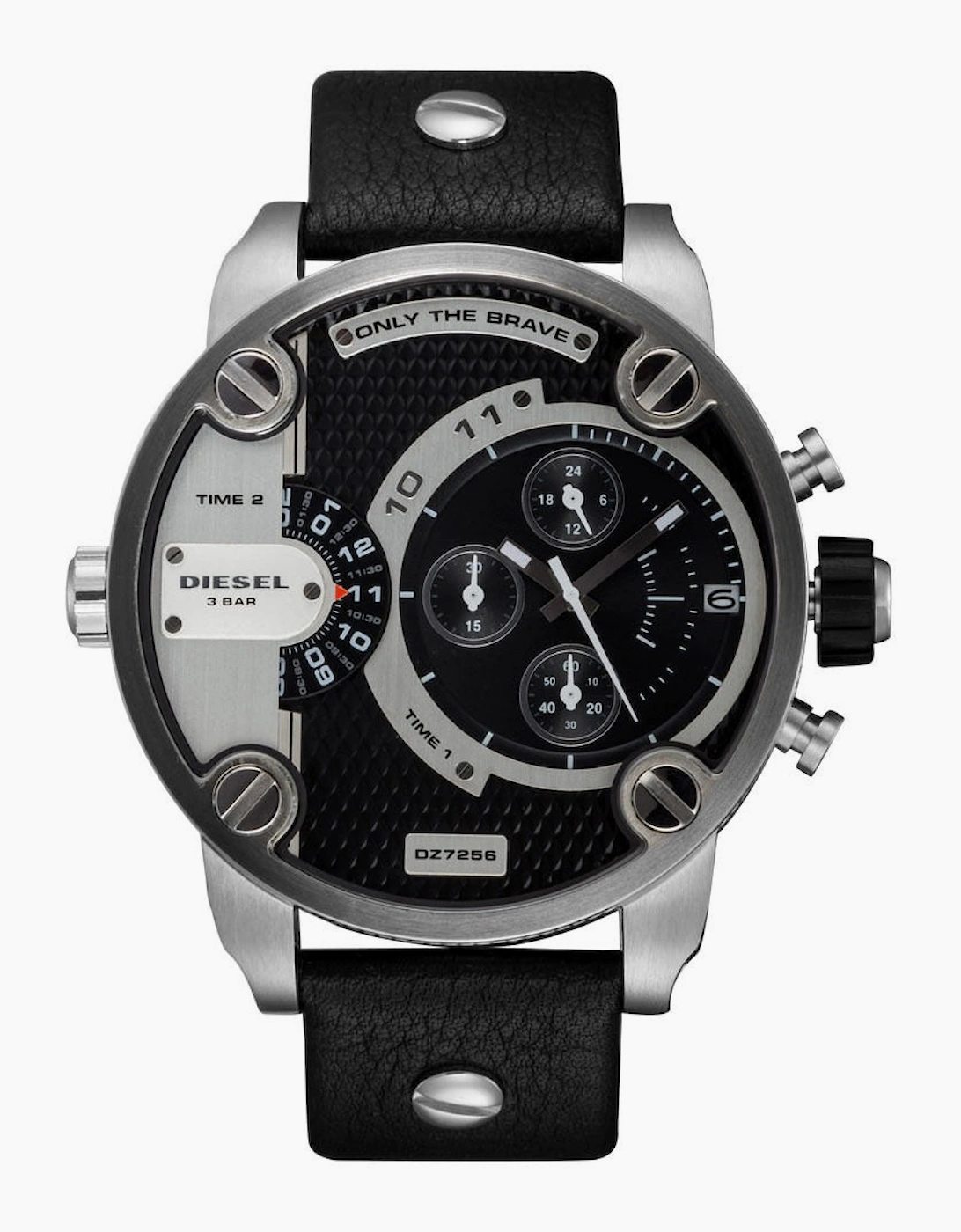 Diesel DZ7256 Silver & Black Little Daddy Chronograph Men's Watch