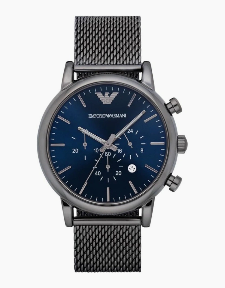 Emporio Armani  AR1979 Gunmetal Gray Mesh Chronograph  Men's Watch