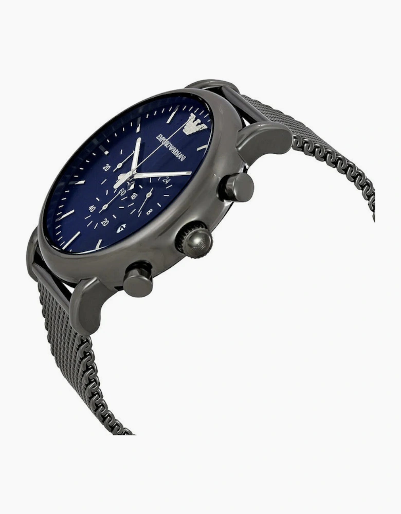 Emporio Armani  AR1979 Gunmetal Gray Mesh Chronograph  Men's Watch