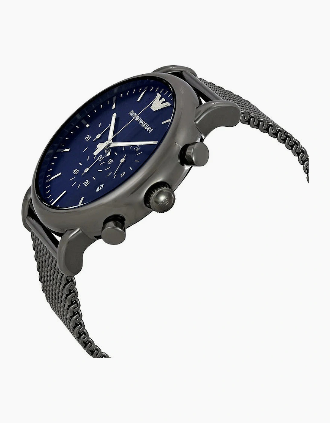 Emporio Armani  AR1979 Gunmetal Gray Mesh Chronograph  Men's Watch