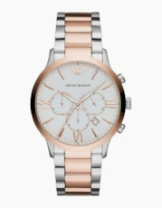 Two-Tone Silver / Rose Gold