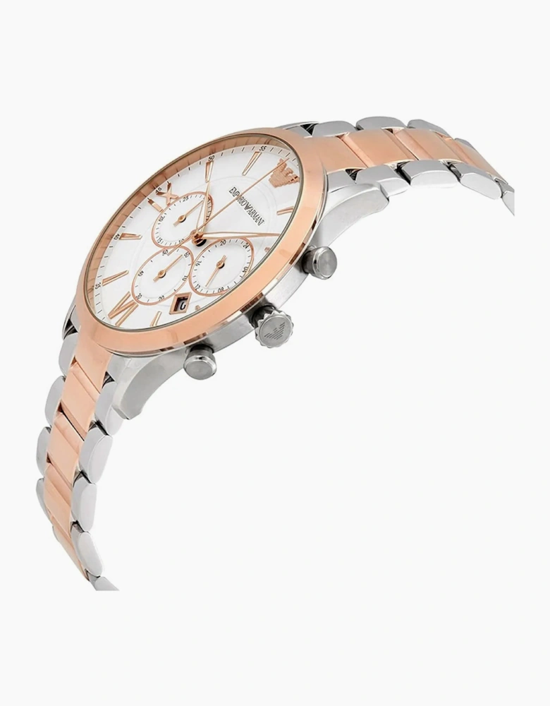 Emporio Armani AR11209 Silver and Rose Gold Men's Watch