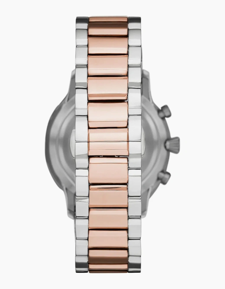 Emporio Armani AR11209 Silver and Rose Gold Men's Watch
