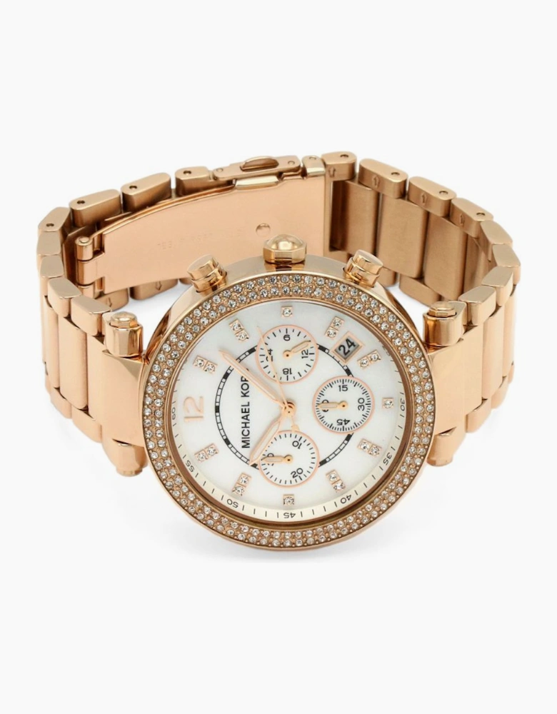 Michael Kors MK5491 Parker Rose Gold Chronograph Ladies Watch