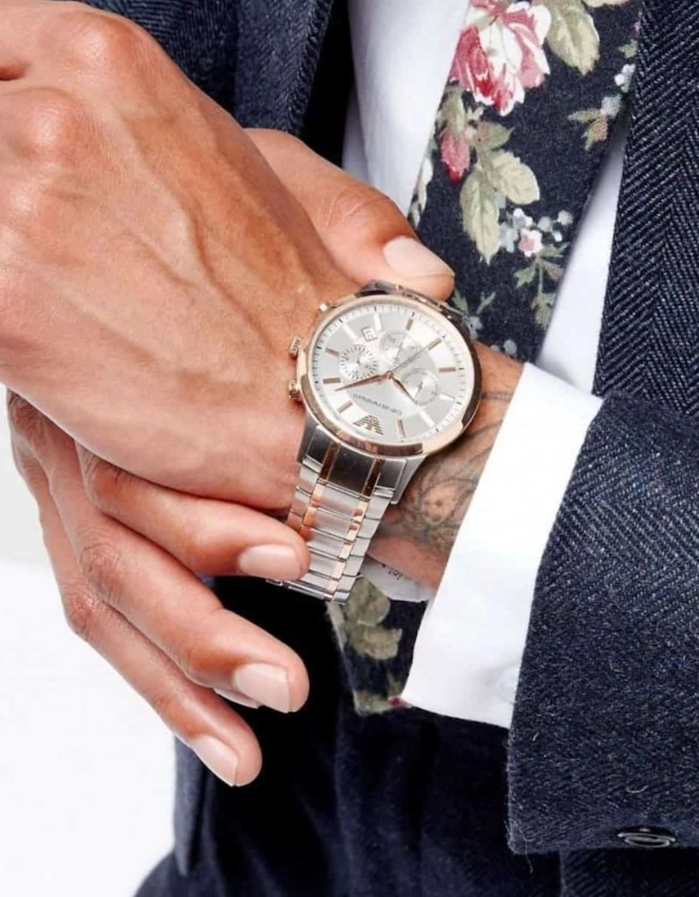 Emporio Armani AR11077  Rose Gold Chronograph Men's Watch