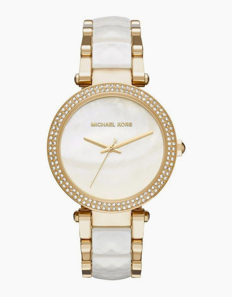 Michael Kors MK6400 Parker Gold Tone Ladies   Watch