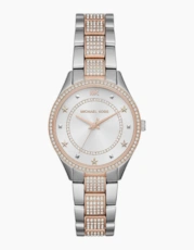 Two-Tone Silver Rose Gold-Tone