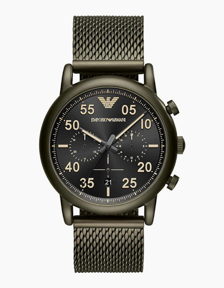 Emporio Armani AR11115 Sport Khaki Green Mesh Men's Watch