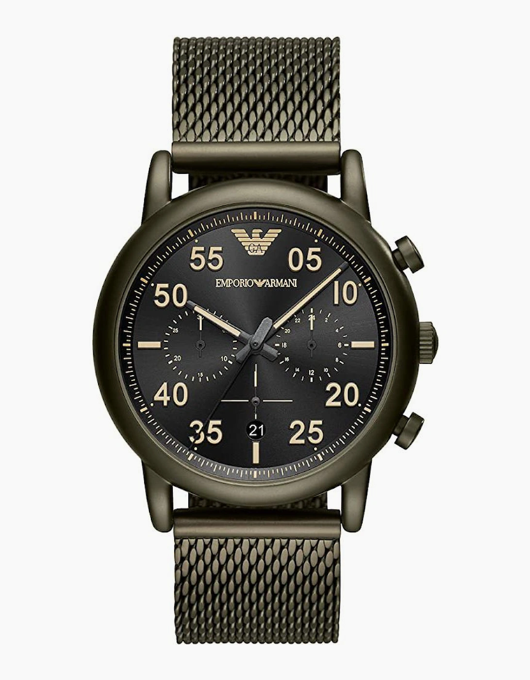 Emporio Armani AR11115 Sport Khaki Green Mesh Men's Watch