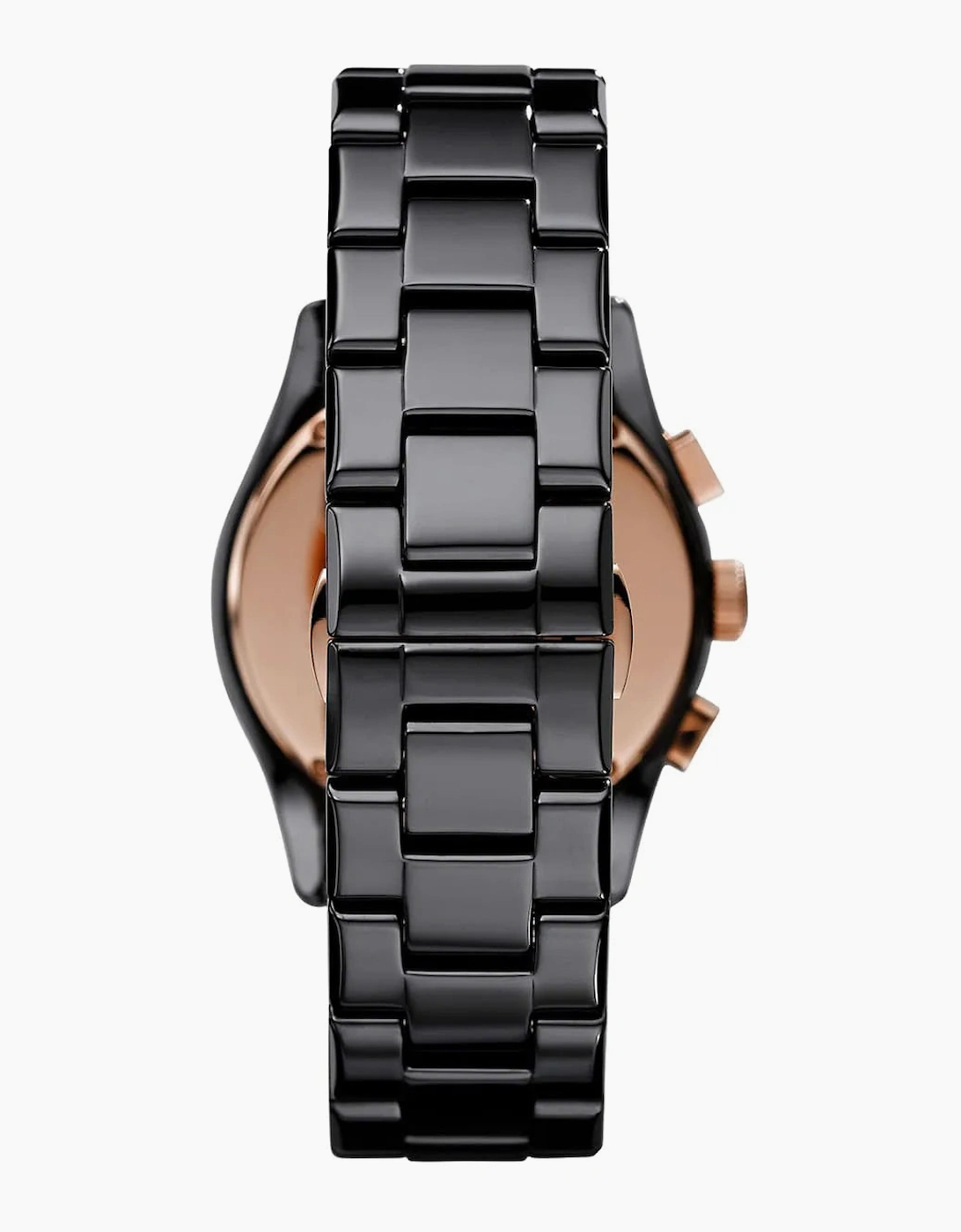 Emporio Armani AR1410 Black Rose Gold Ceramic Chronograph Men's Watch