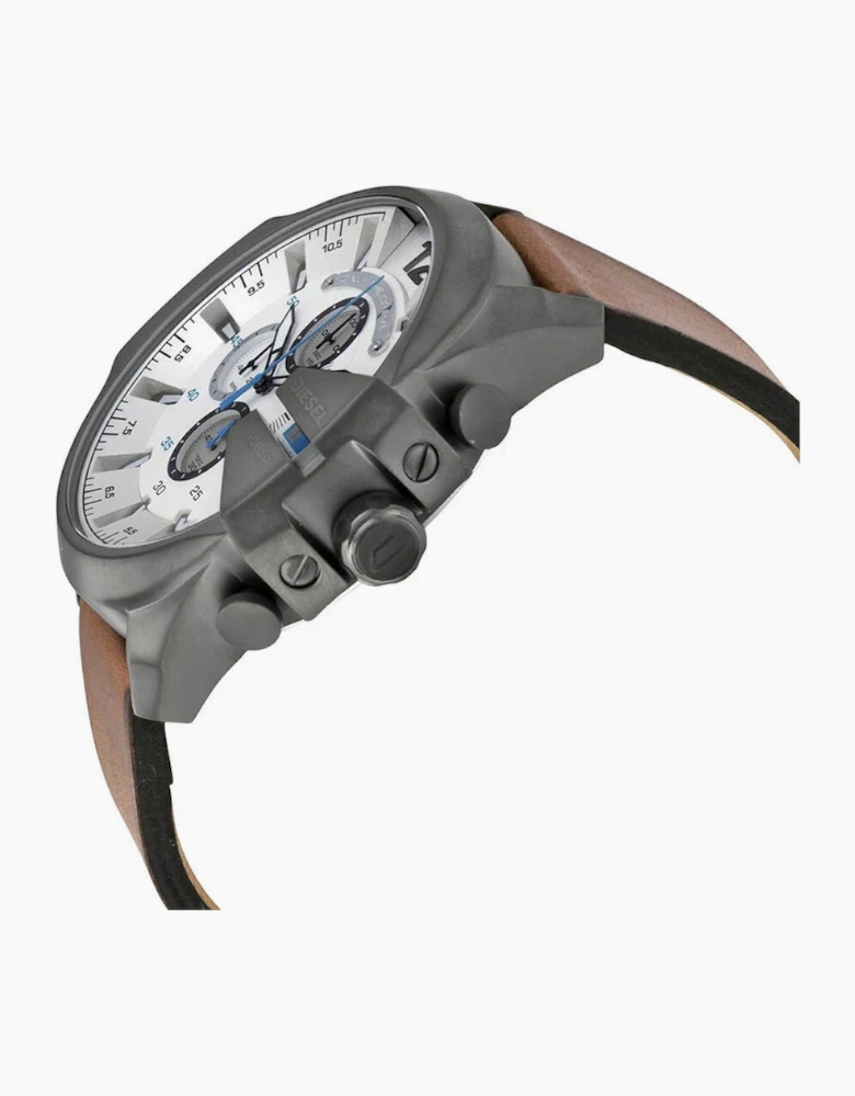 Diesel DZ4280 Mega Chief Chronograph Brown Leather Men's Watch