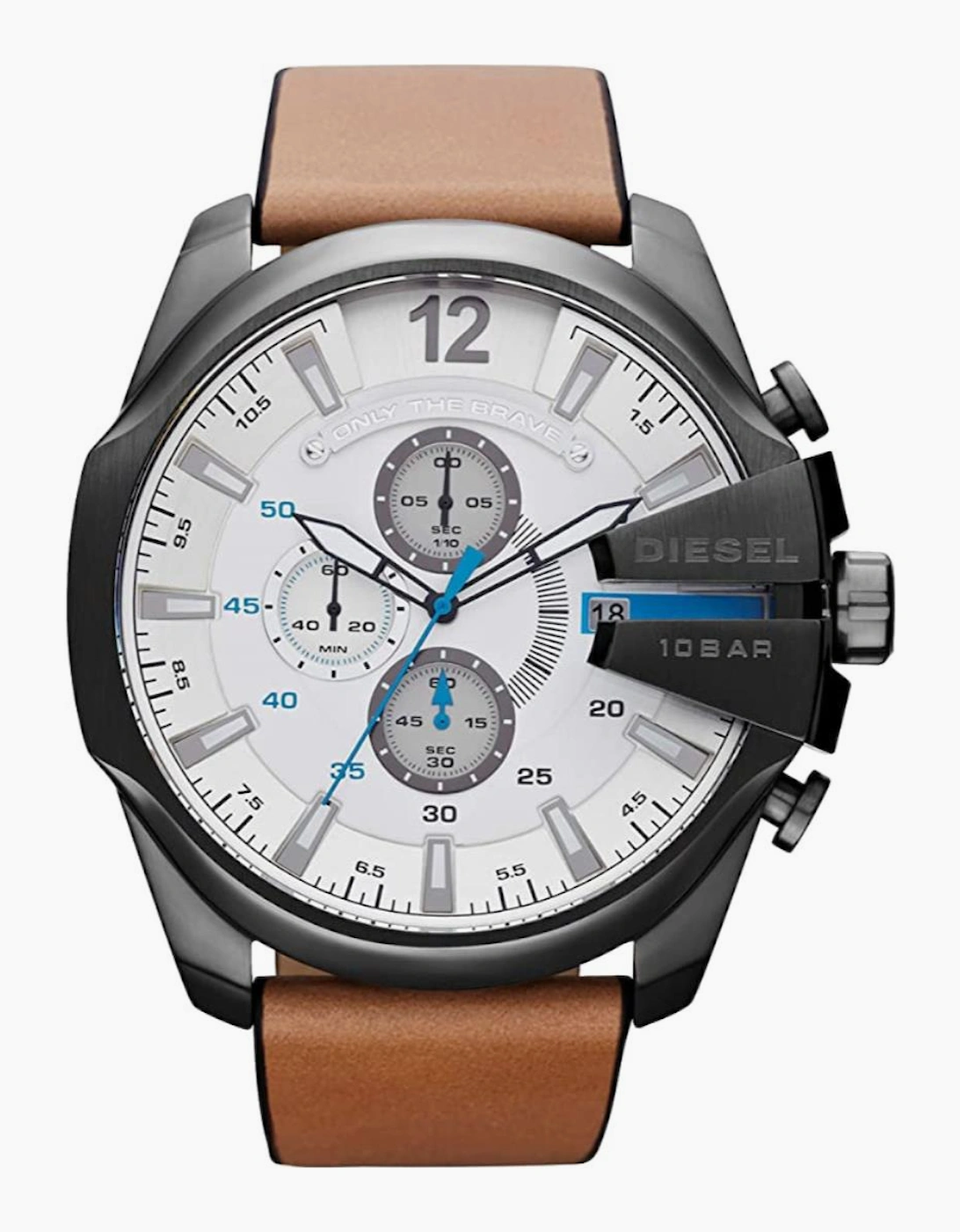 Diesel DZ4280 Mega Chief Chronograph Brown Leather Men's Watch