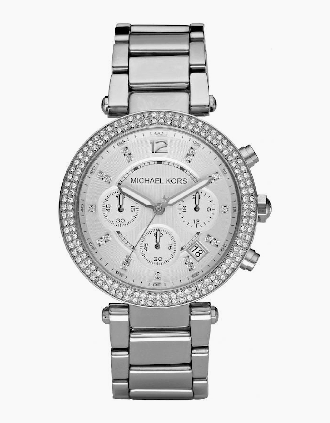 Michael Kors MK5353 Parker Silver Chronograph Ladies Watch