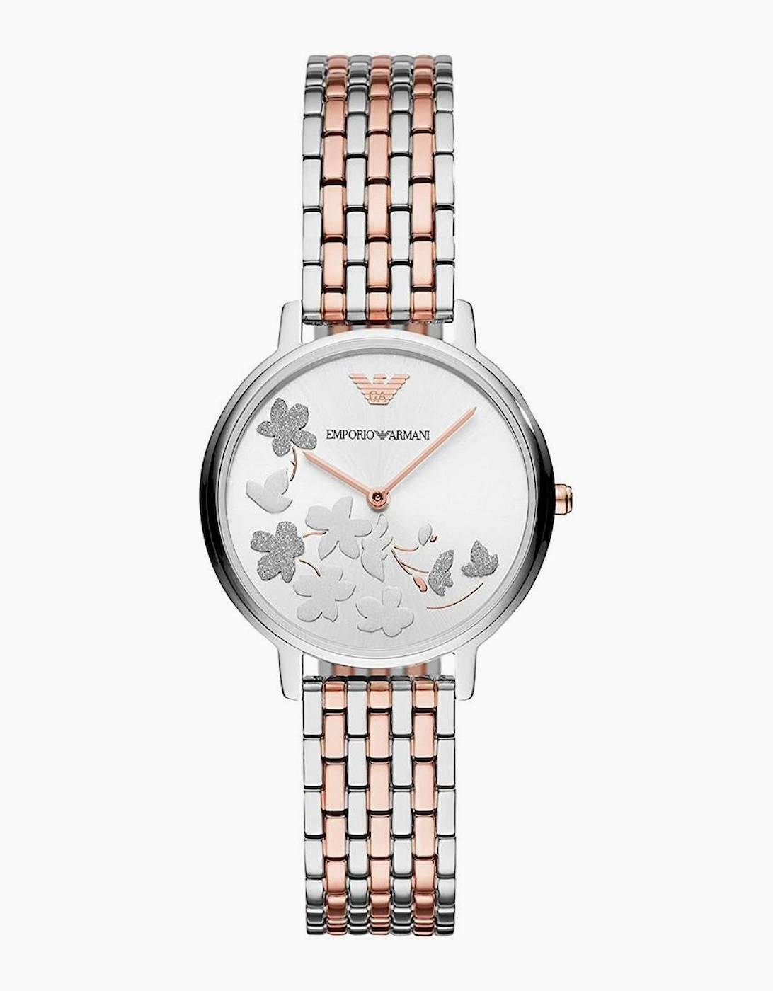 Emporio Armani AR11113 Silver Rose Gold Ladies Watch