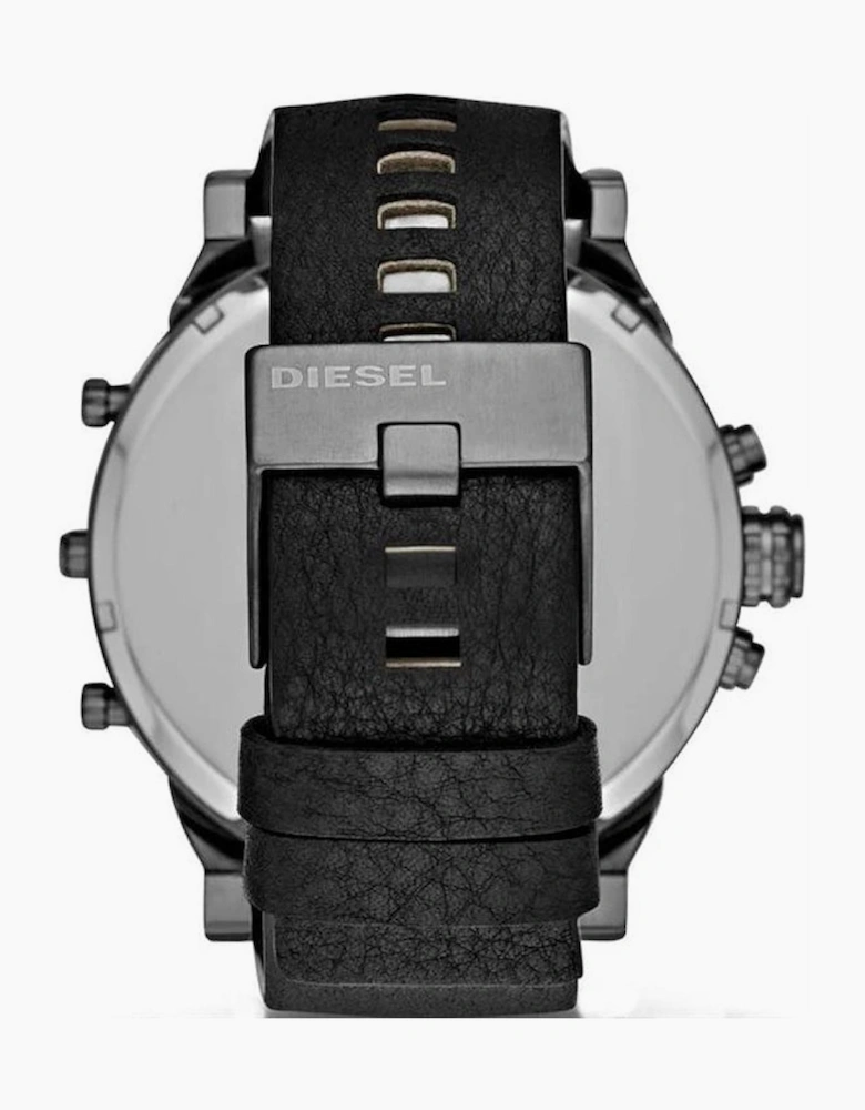 Diesel DZ7350 Daddy 2.0 Black Leather Chronograph Men's Watch