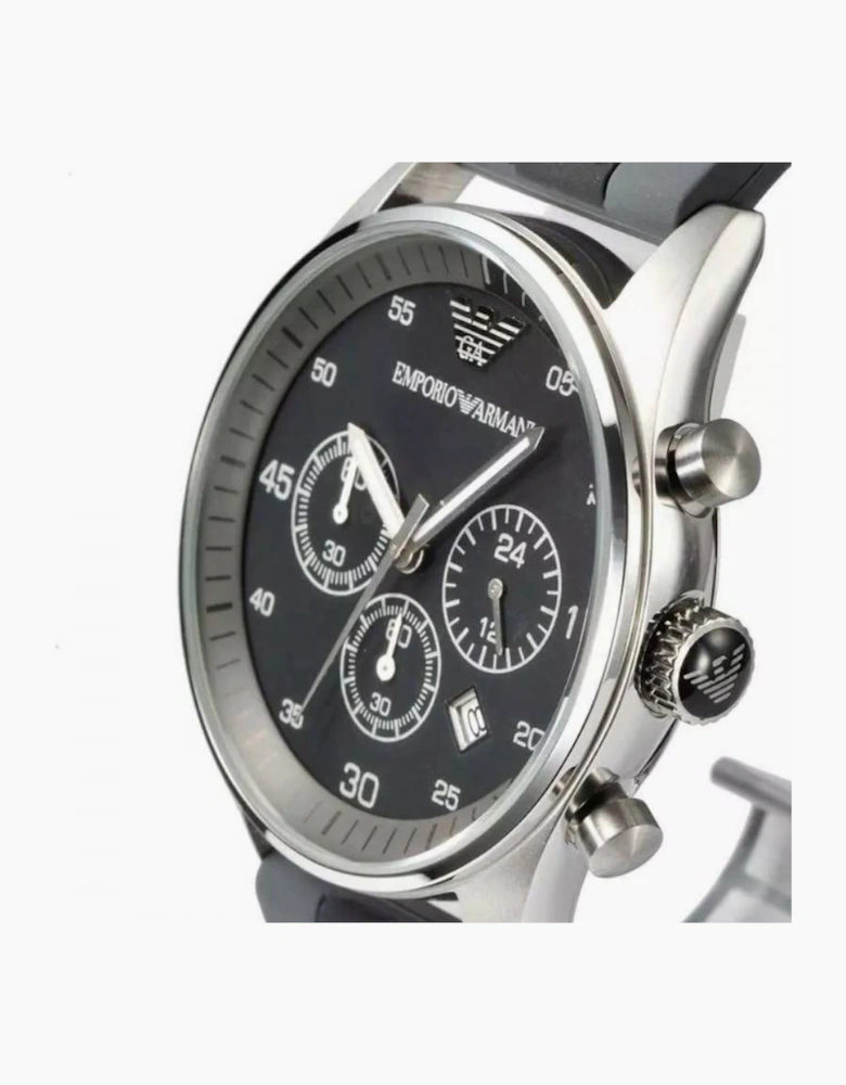 Emporio Armani  AR5866 Black Silicone Chronograph Men's Watch