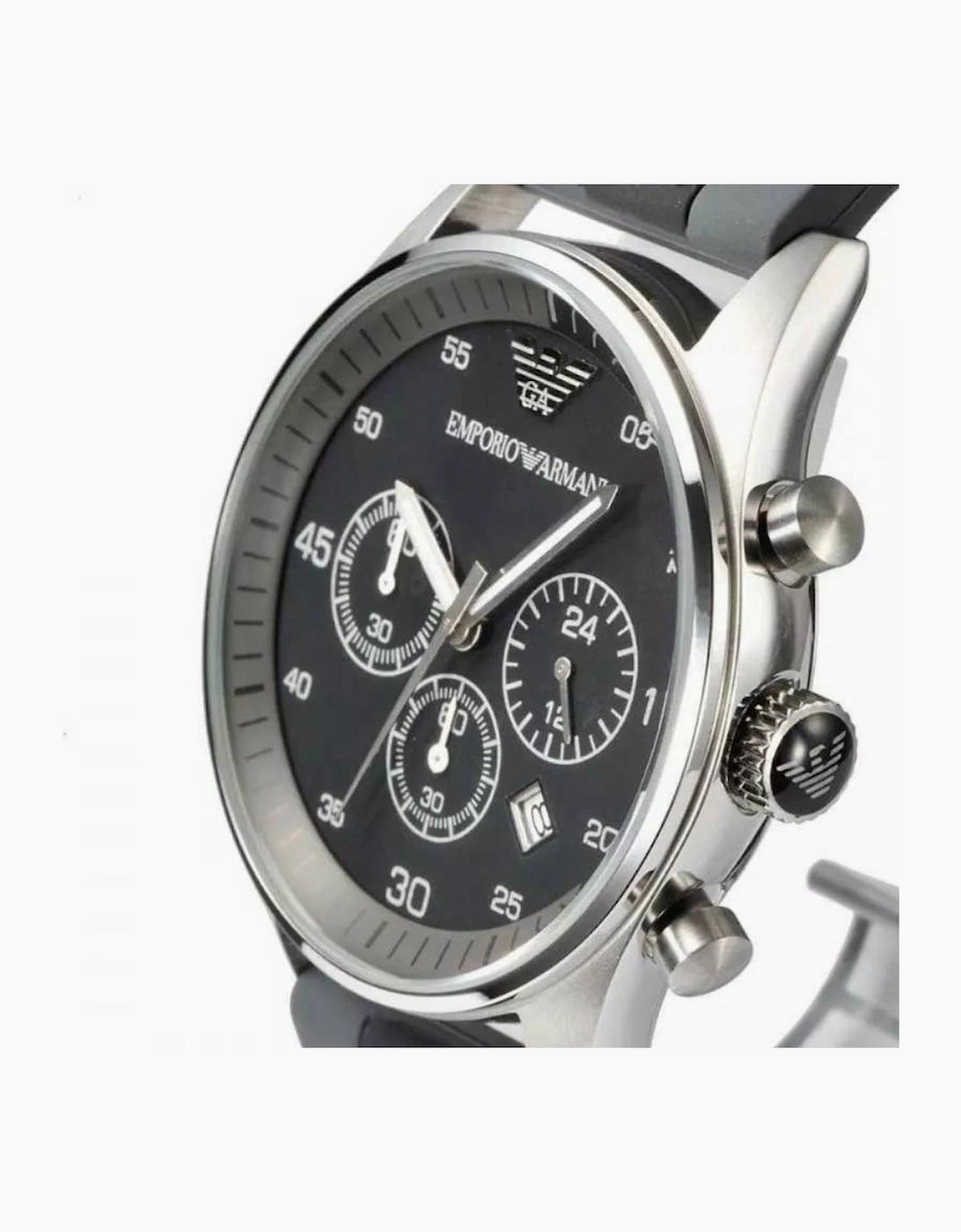 Emporio Armani  AR5866 Black Silicone Chronograph Men's Watch