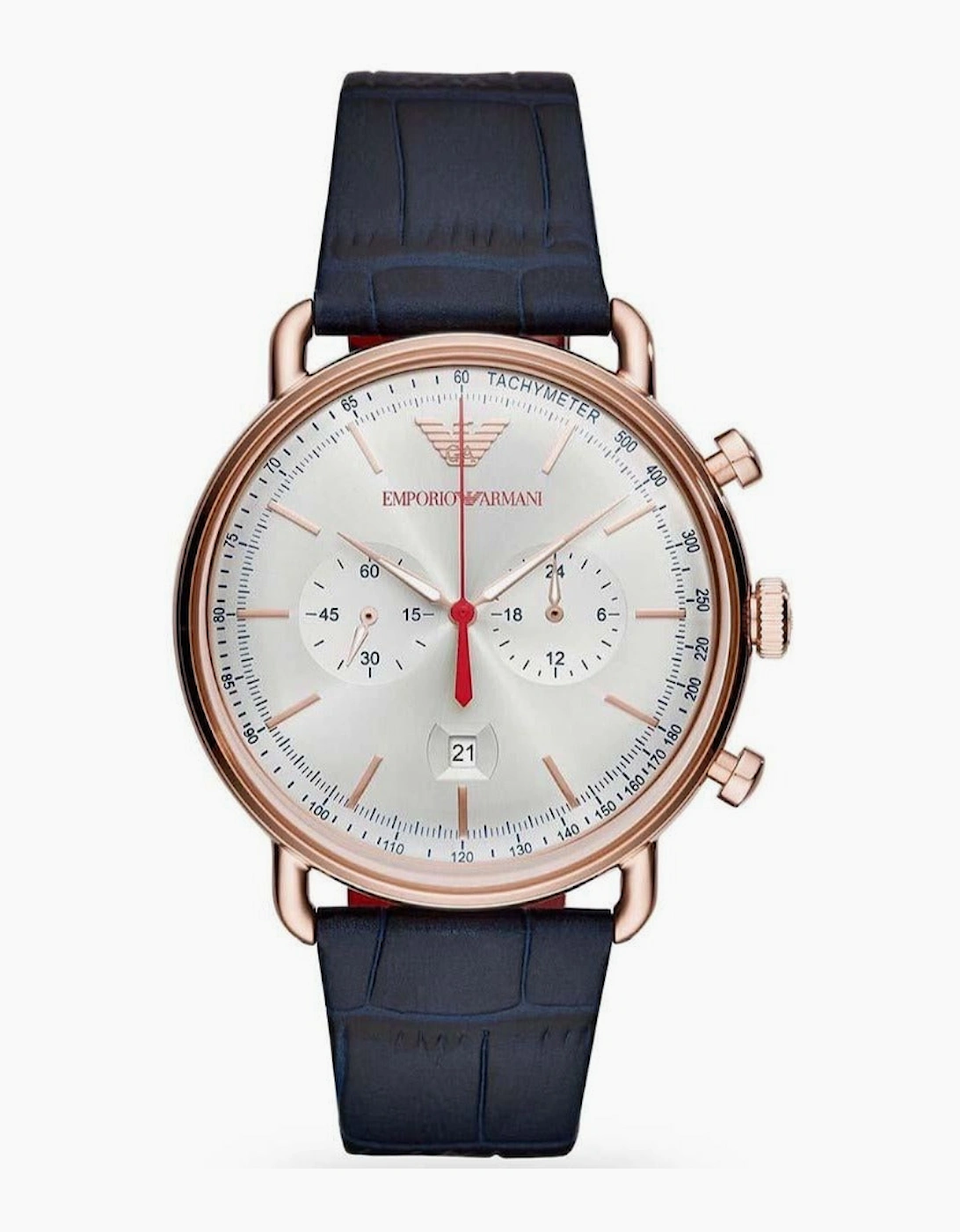 Emporio Armani AR11123 Blue Leather Chronograph Men's Watch