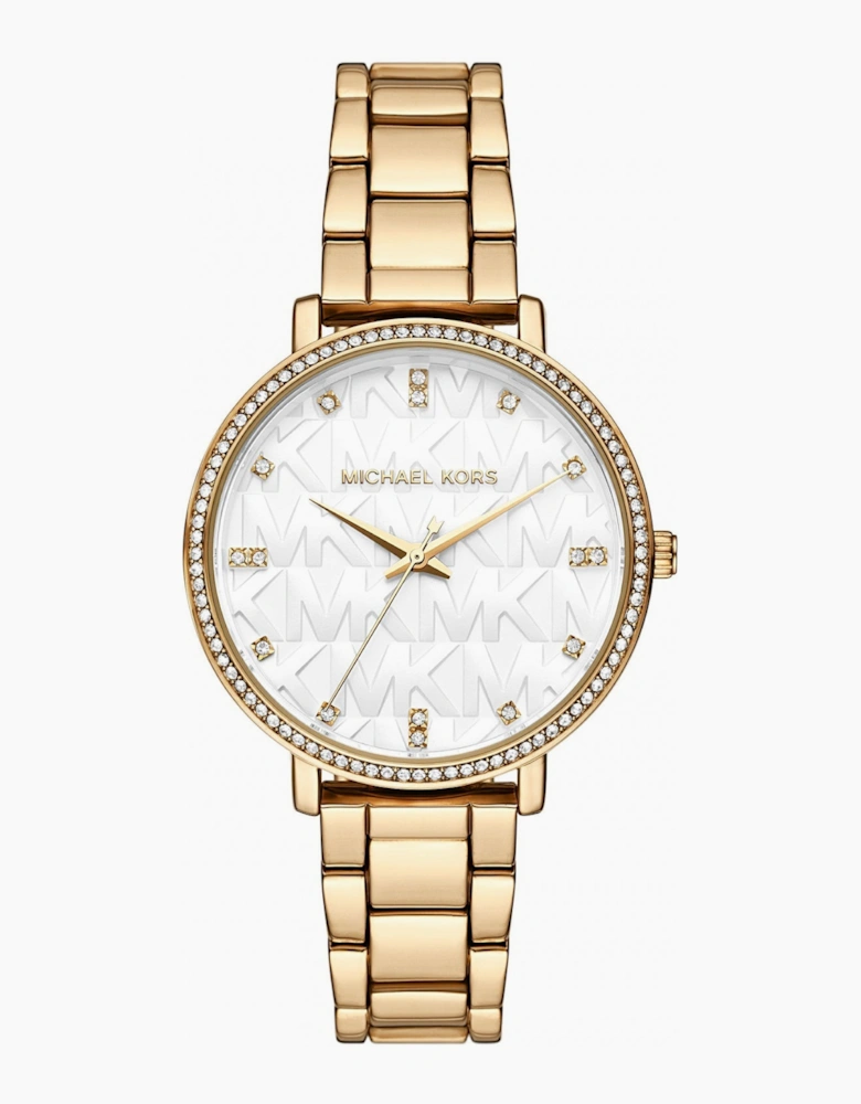 Michael Kors Ladies Gold Pyper Watch MK4666