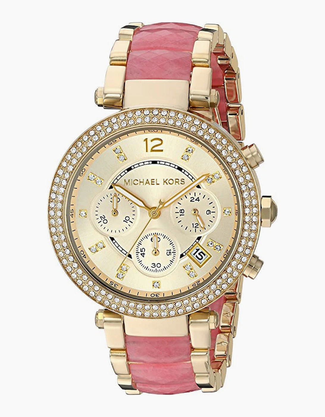 Michael Kors Ladies Parker Yellow Gold Watch MK6363