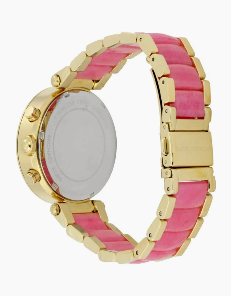 Michael Kors Ladies Parker Yellow Gold Watch MK6363