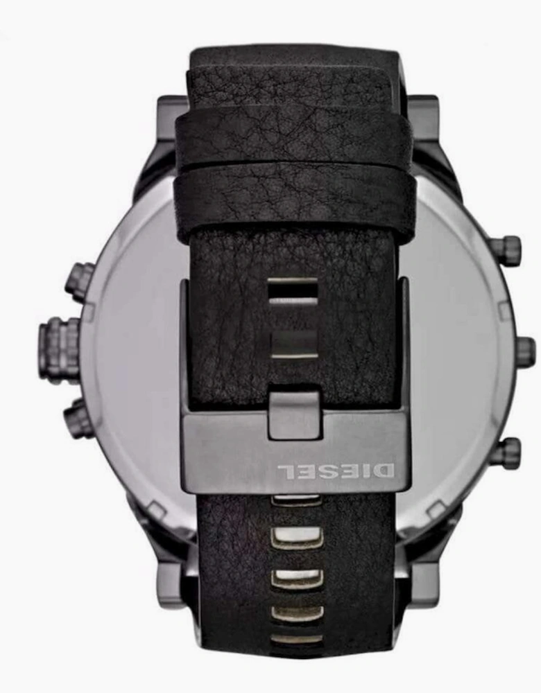 Diesel DZ7348 Mr. Daddy 2.0 Black Leather Chronograph Men's Watch
